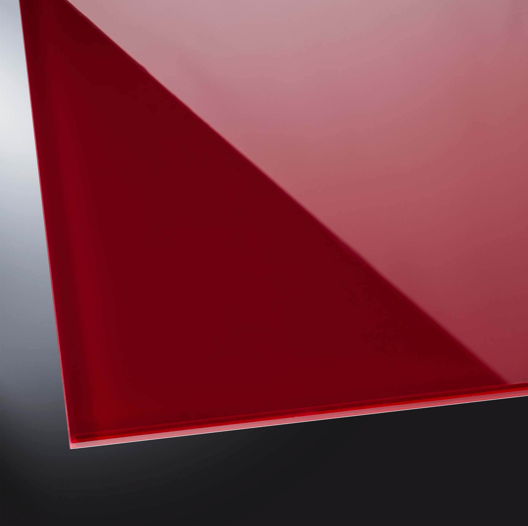 ESG lackiertes Glas glänzend | Dark Red 3004