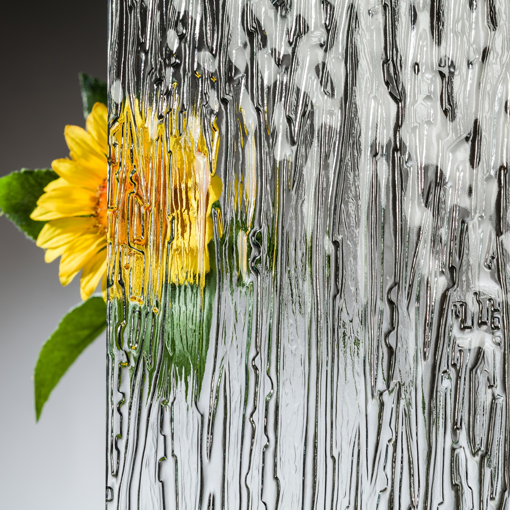 5 mm Ornamentglas Niagara Weiß