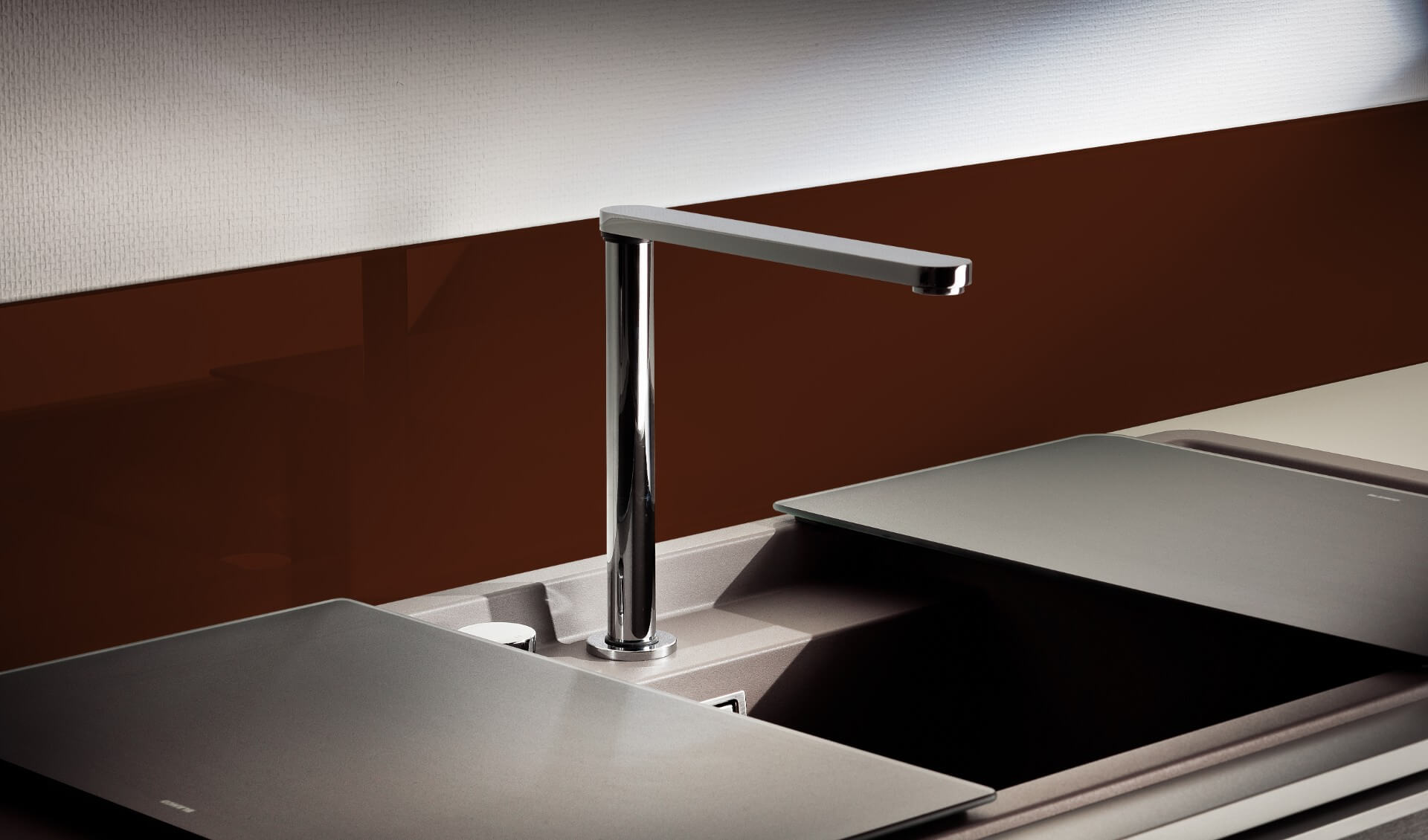 Küchenrückwand Dark Brown 8017