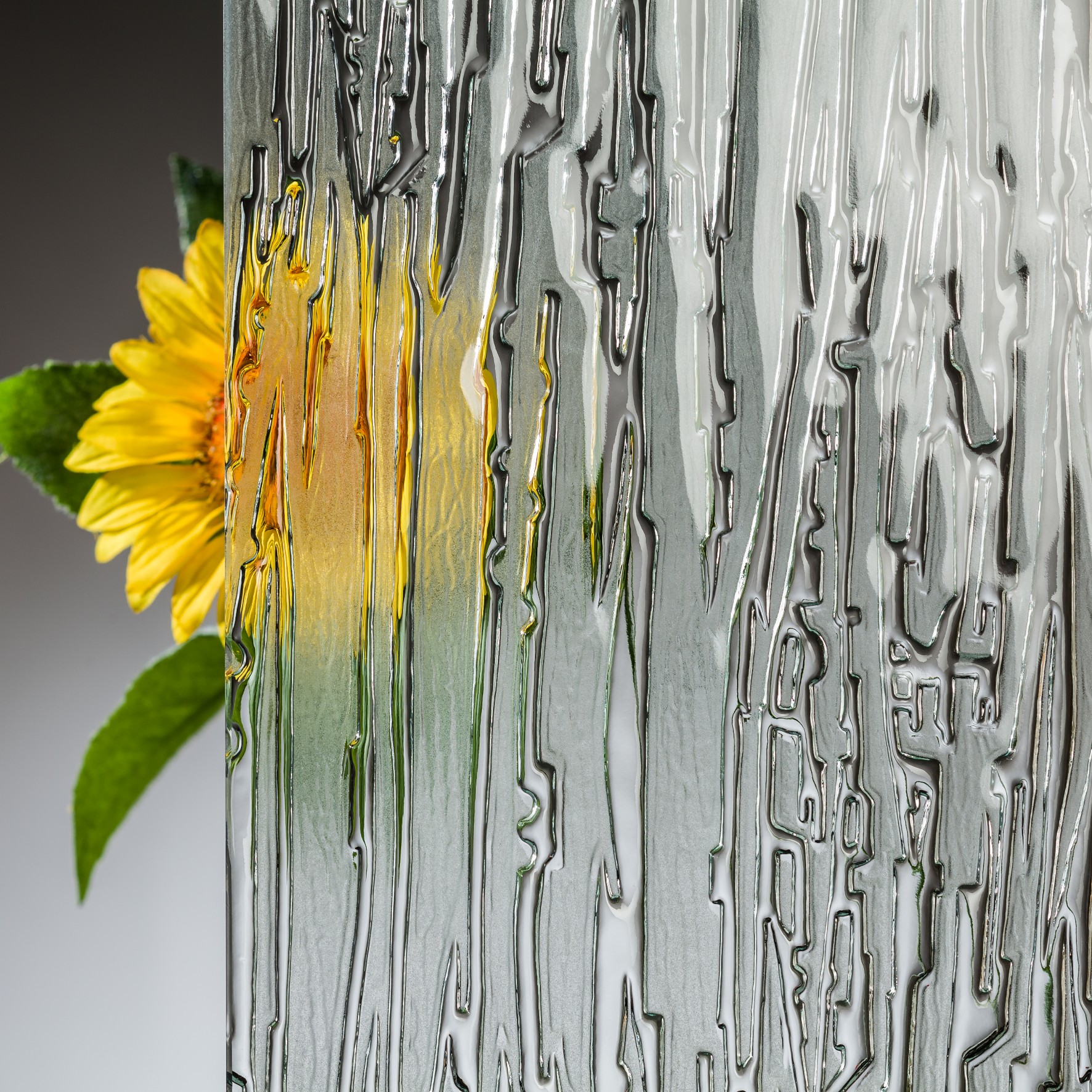 5 mm Ornamentglas Niagara Matt Weiß
