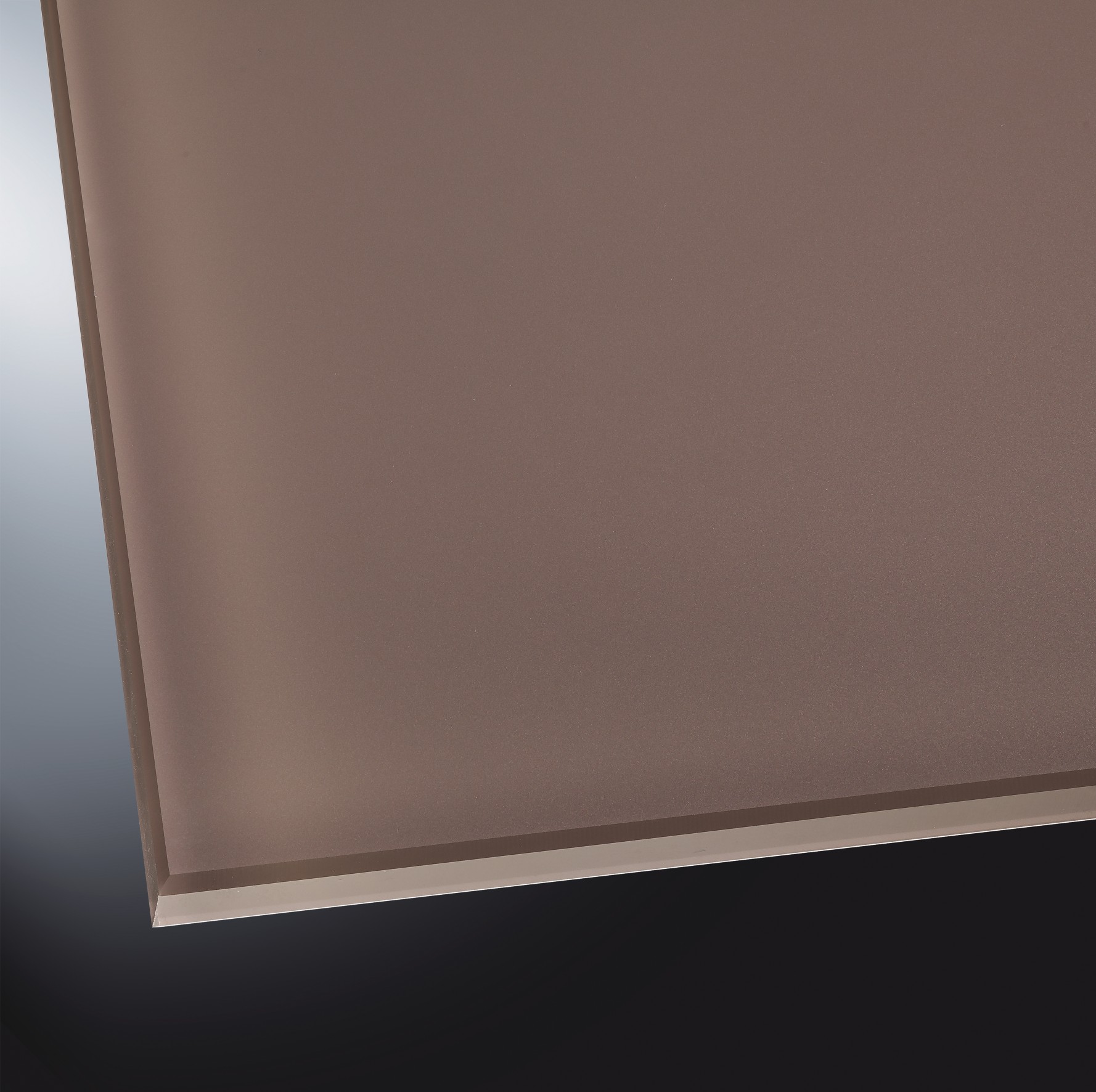 ESG lackiertes Glas matt | Natural Brown 7013