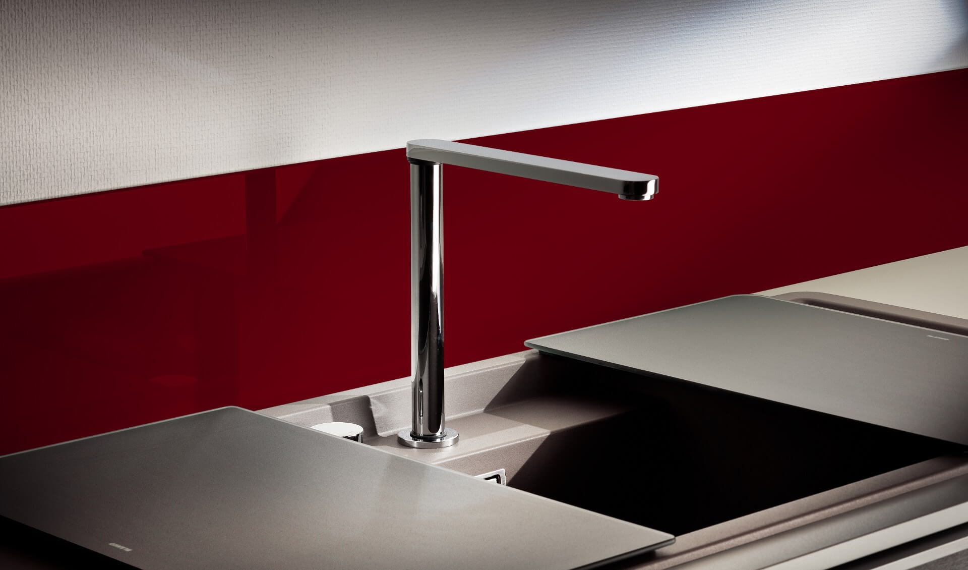 Küchenrückwand Dark Red 3004
