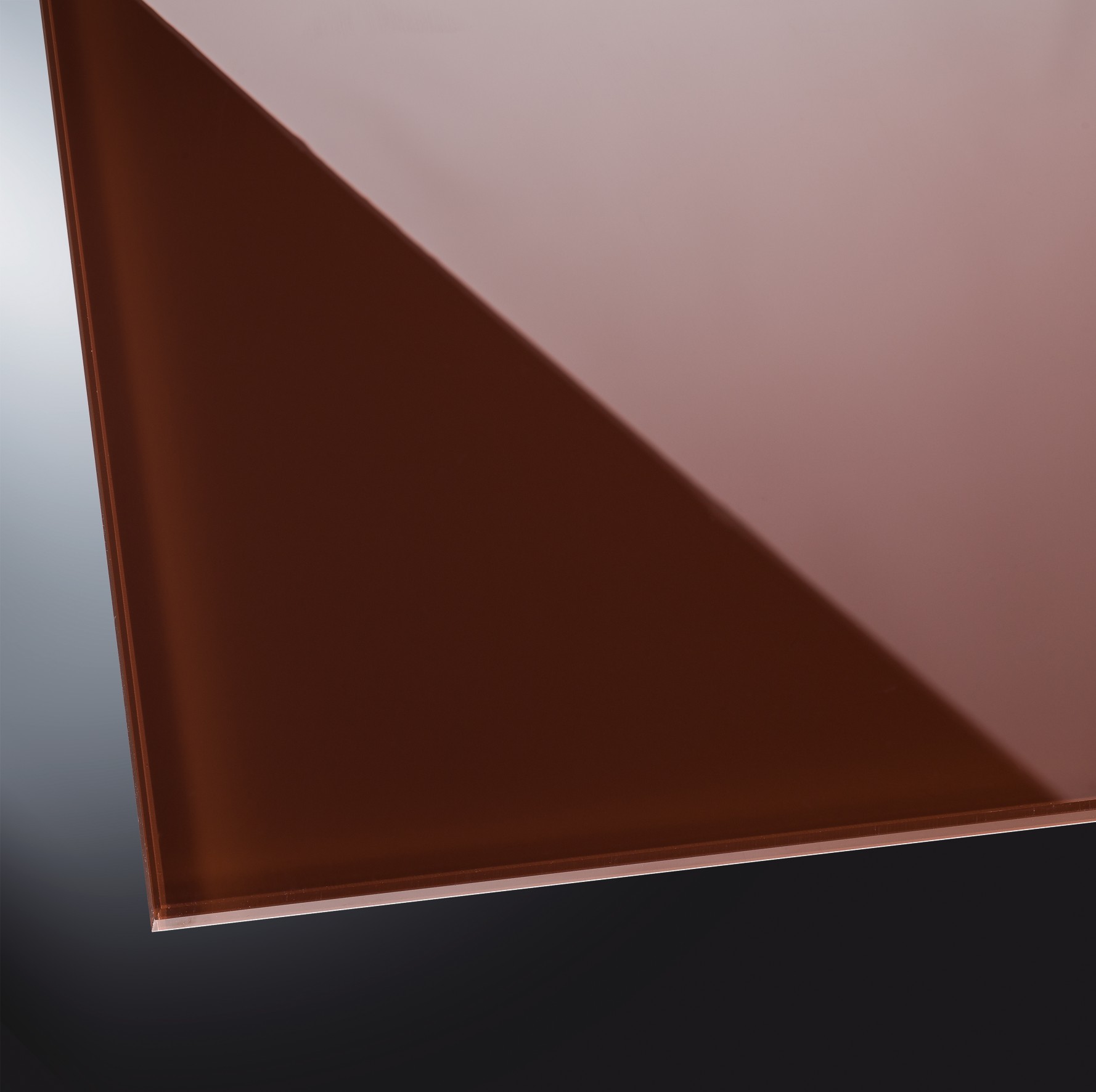 ESG lackiertes Glas glänzend | Dark Brown 8017