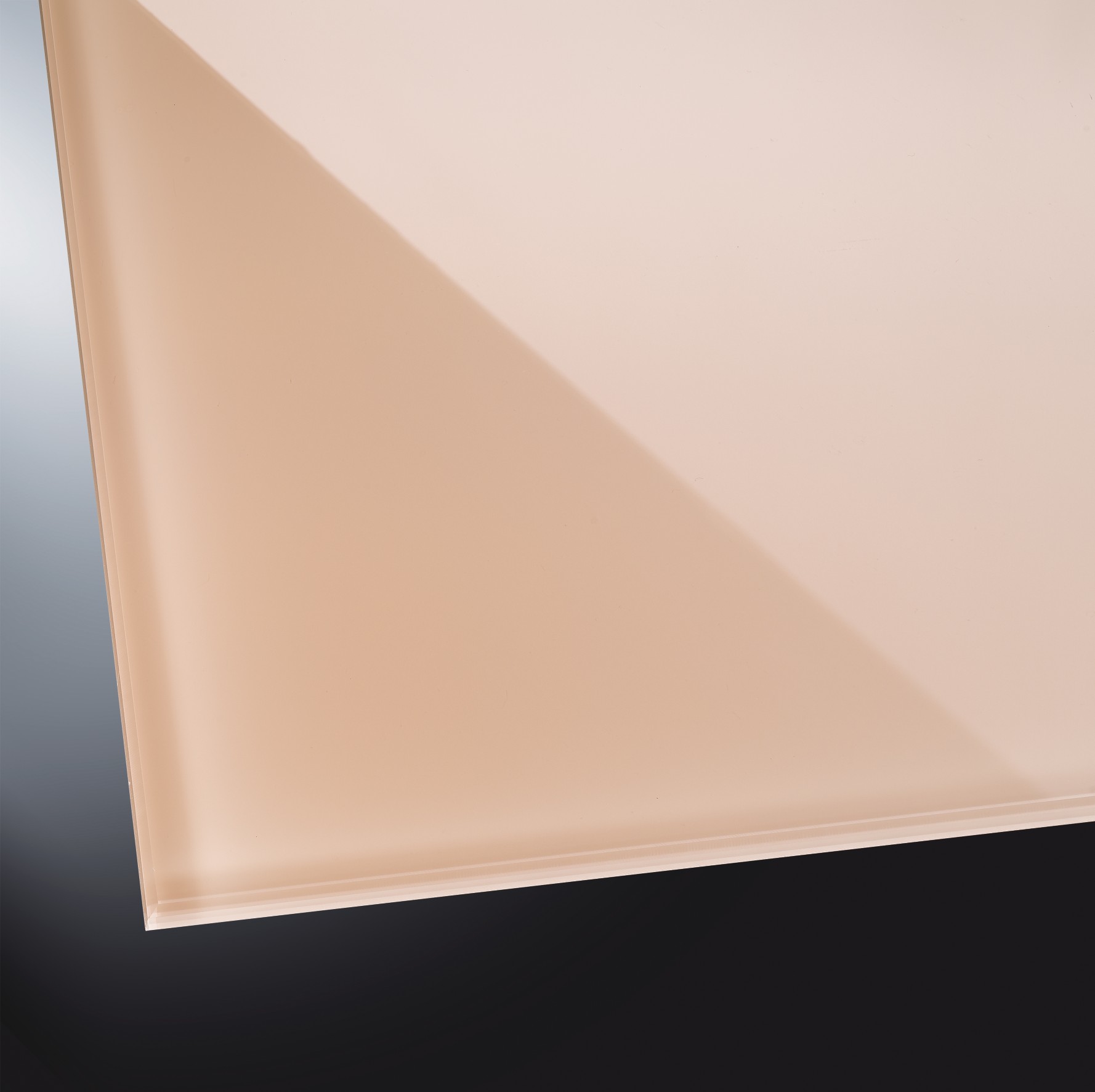 ESG lackiertes Glas glänzend | Pearl White 1013